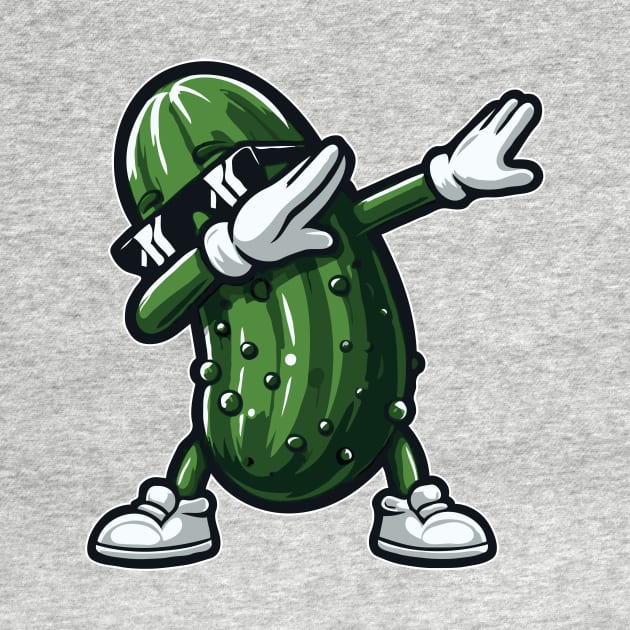 Dabbing Pickle Dab Cucumber Dill Pickle Funny by valiantbrotha